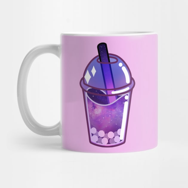 Galaxy boba milk tea by Helithus Vy